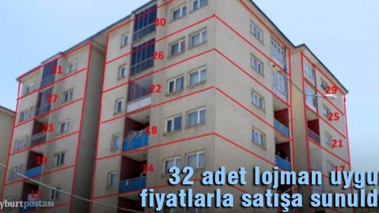 32 Adet Lojman Satışa Çıkıyor