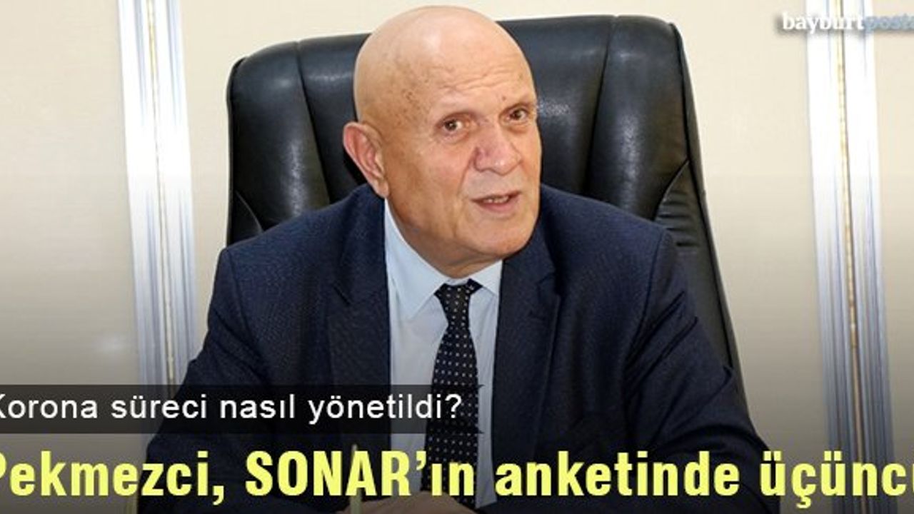 Başkan Pekmezci, SONAR'ın anketinde üçüncü