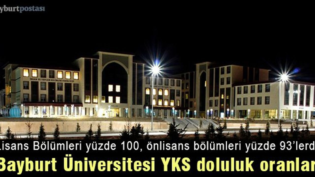Bayburt Üniversitesi doluluk oranları yüzde 90'ların üzerinde