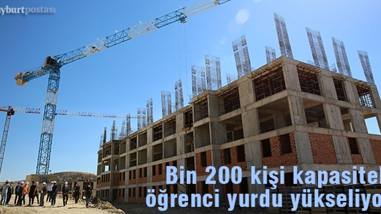 Bin 200 Kişilik Öğrenci Yurdu Yükseliyor