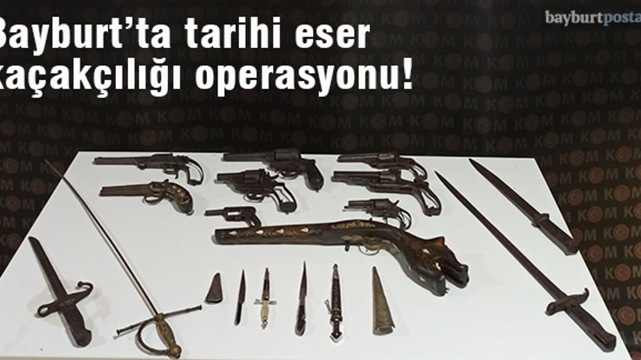Osmanlı dönemine ait 19 adet silah ele geçirildi!