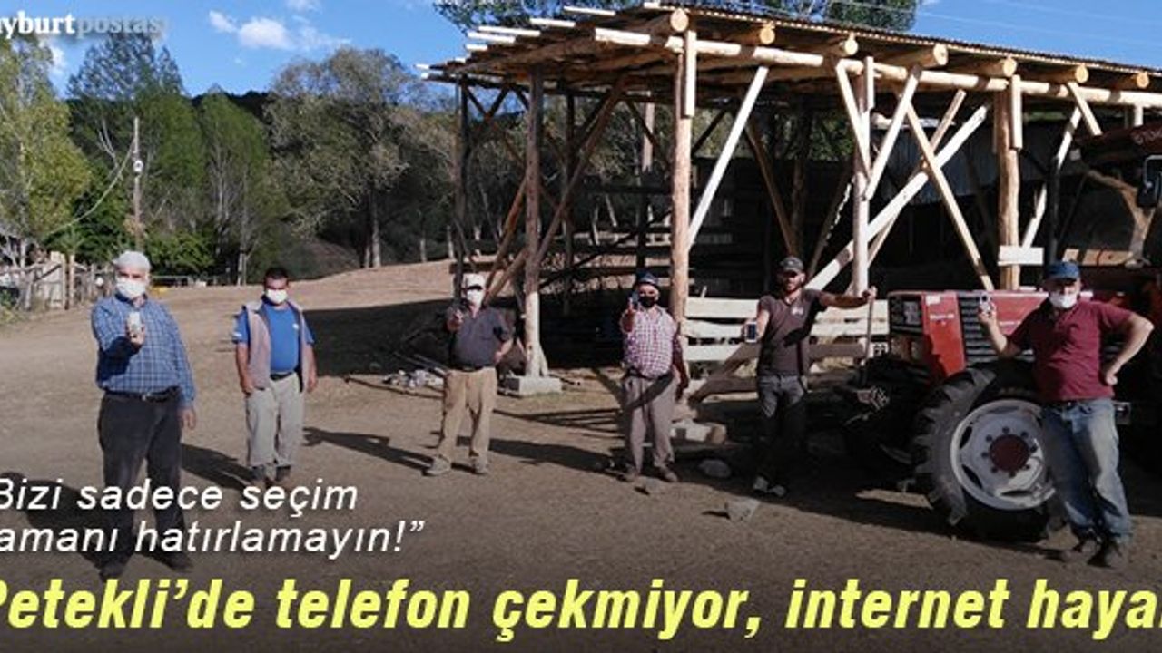 Petekli'de telefon çekmiyor, internet hayal!