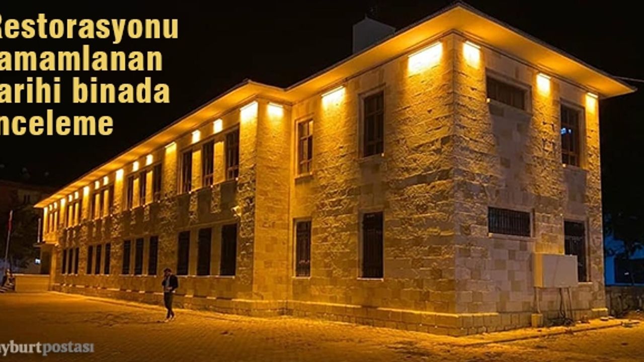 Vali Epcim, tarihi binada incelemelerde bulundu