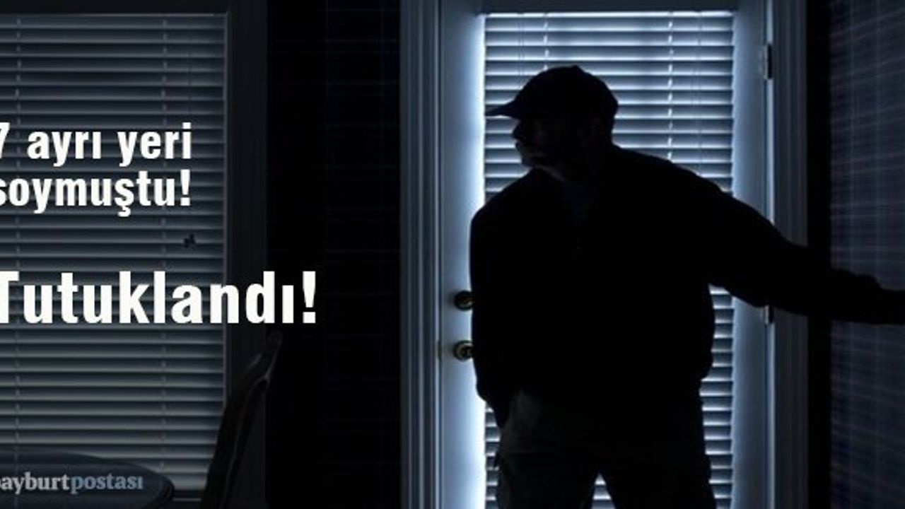 7 ayrı hırsızlık olayını gerçekleştiren kişi tutuklandı!