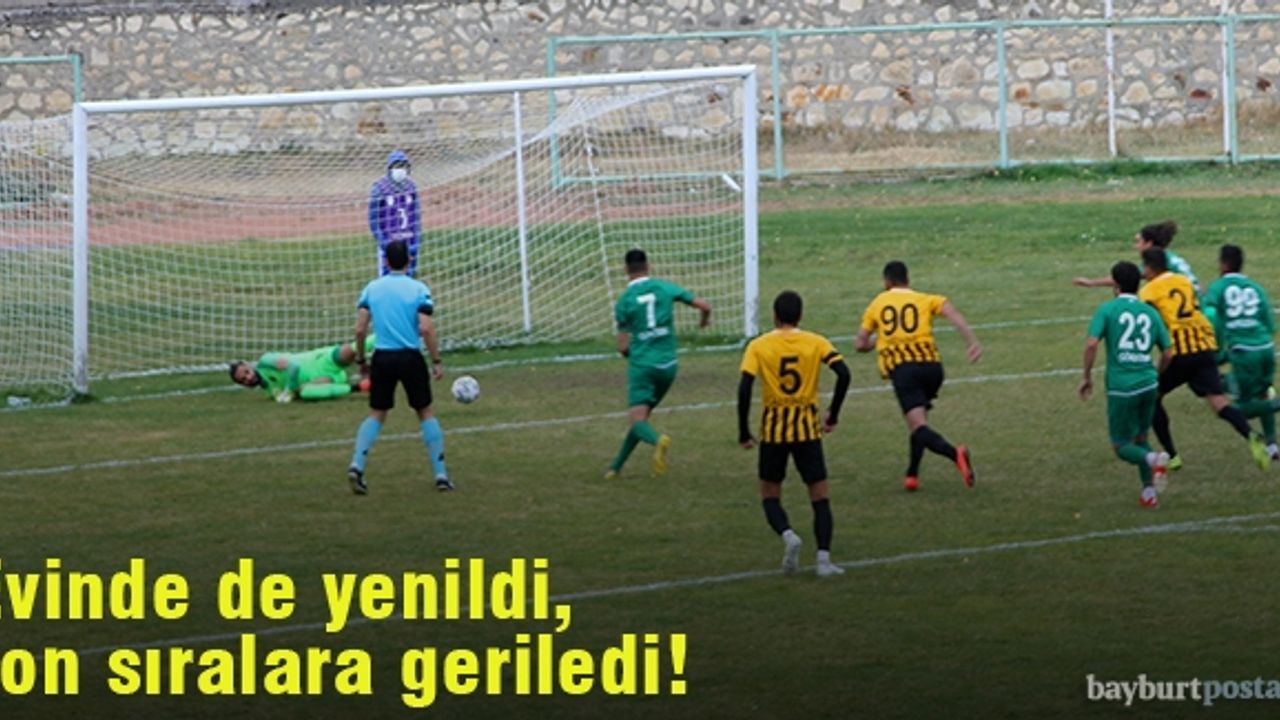 Bayburt Özel İdarespor, evinde de kaybetti!