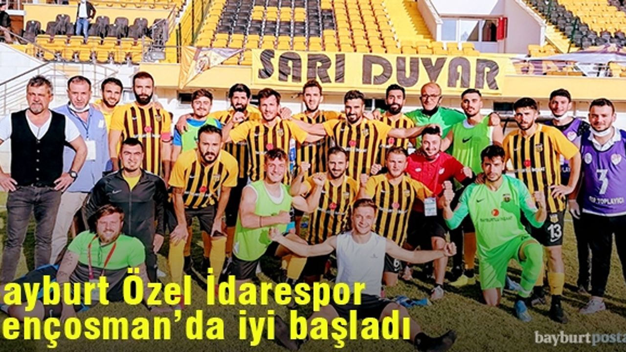 Bayburt Özel İdarespor, kendi evinde iyi başladı