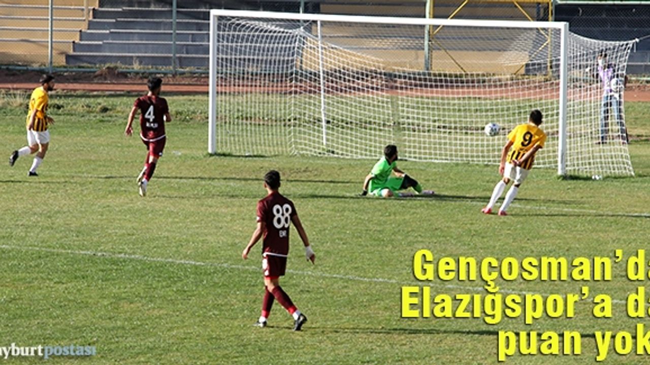 Gençosman'da Elazığspor'a da puan yok!