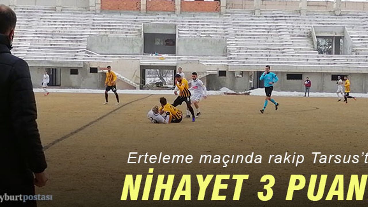 Bayburt Özel İdrarespor, erteleme maçında kazandı!