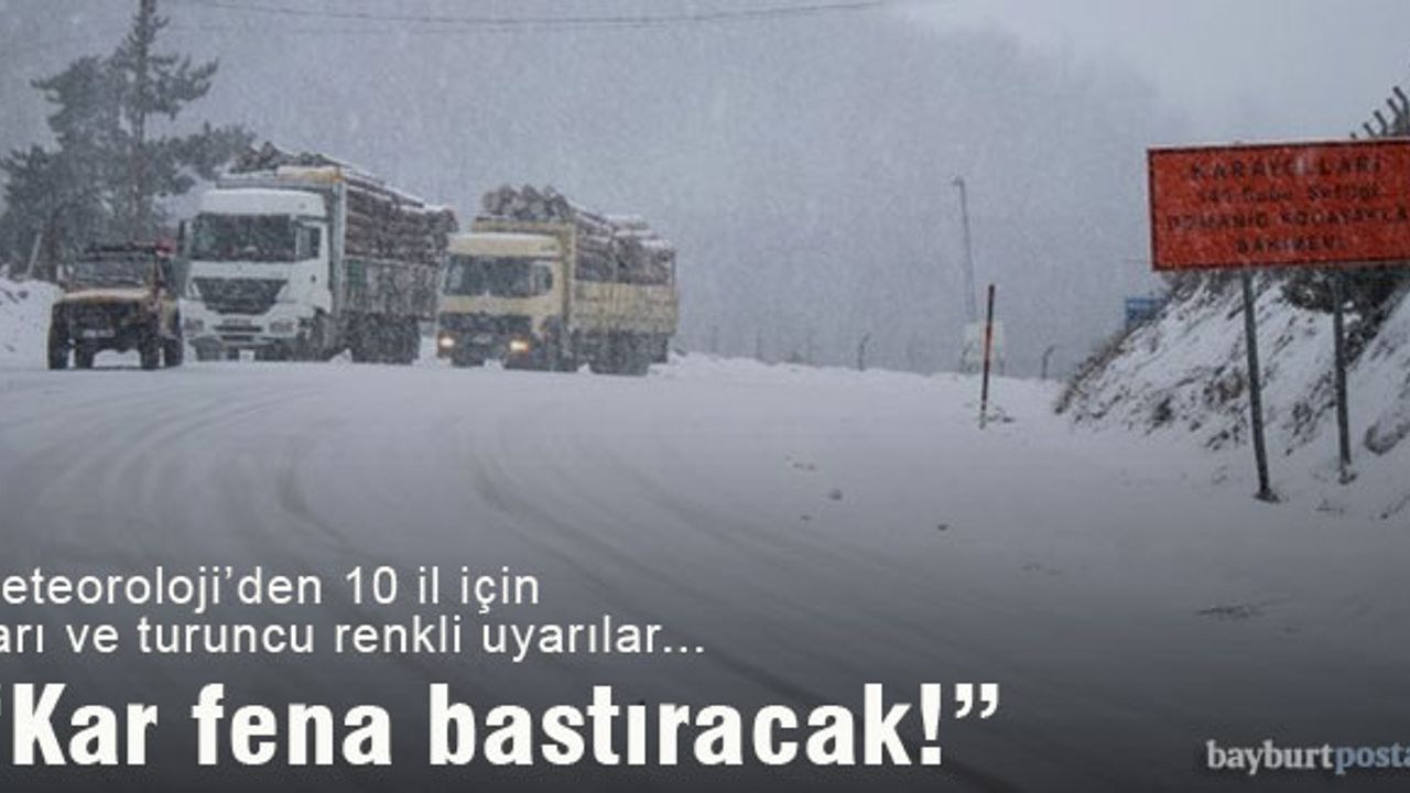Meteoroloji uyardı: "Kar fena bastıracak!"