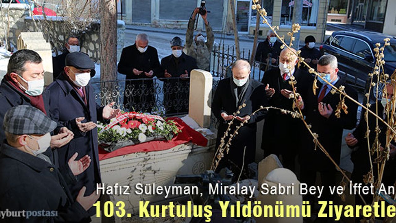 Bayburt'ta 103. Kurtuluş Yıldönümü ziyaretleri