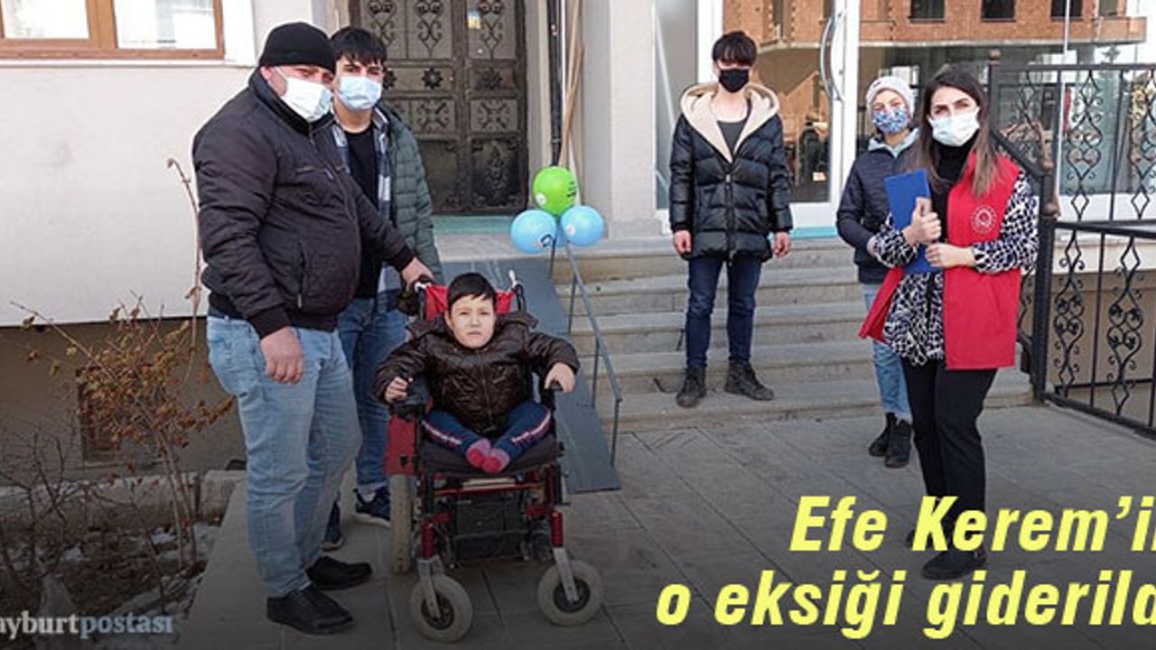 Efe Kerem'in Engelli Rampası teslim edildi