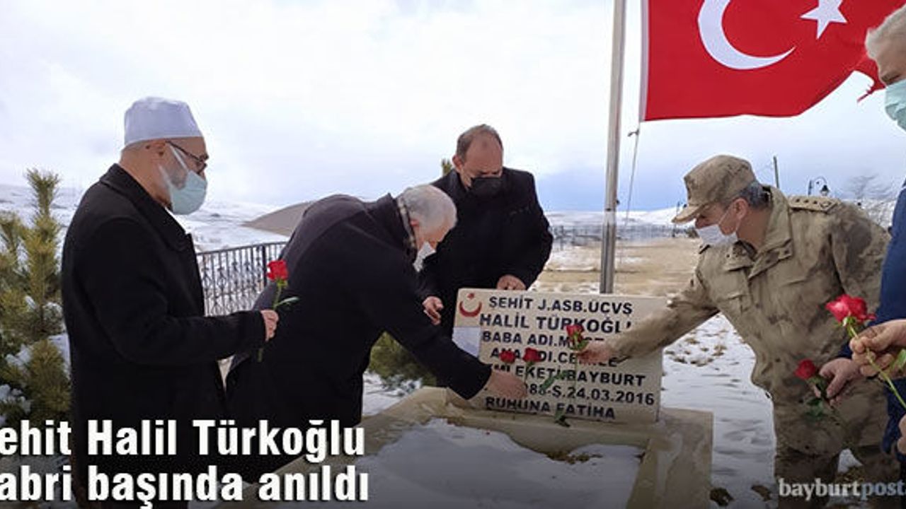 Şehit Halil Türkoğlu, kabri başında anıldı