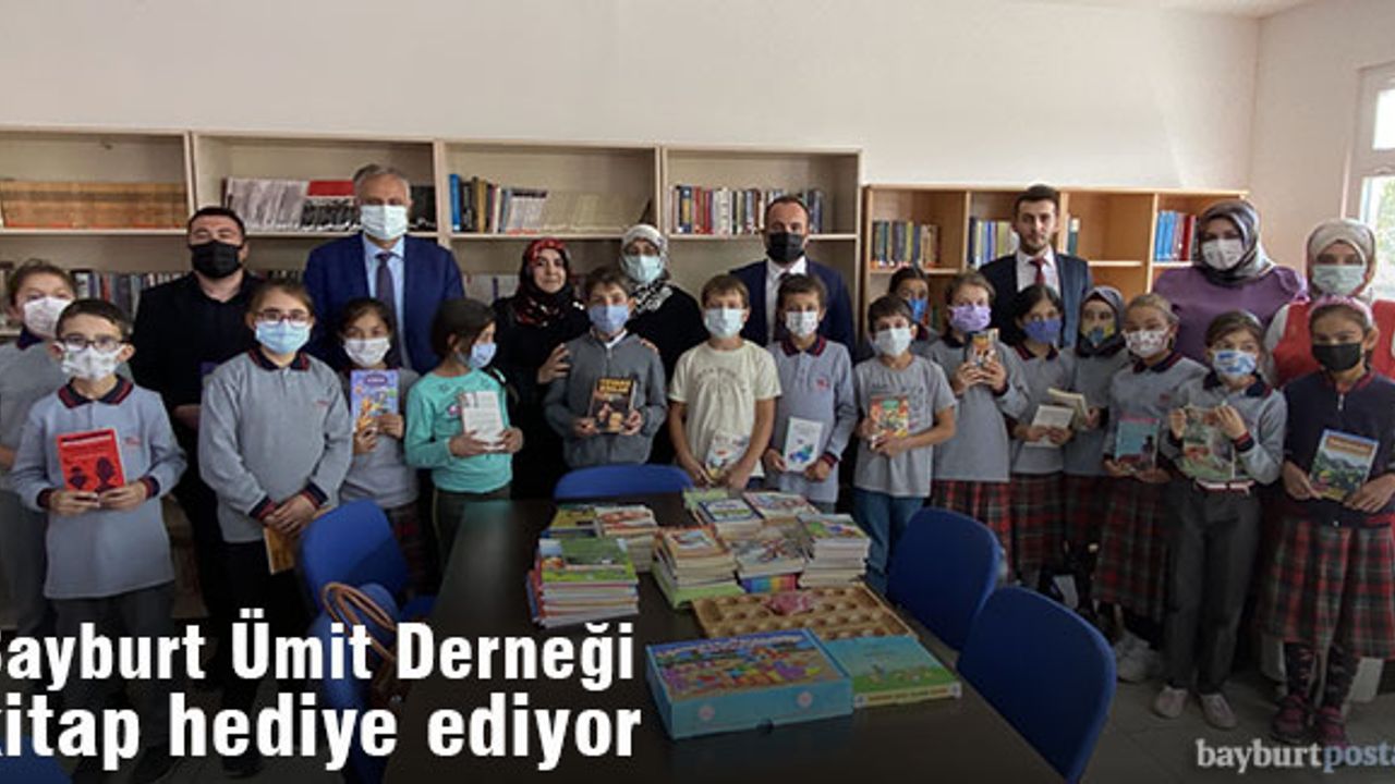 Bayburt Ümit Derneği'nde Adabaşı İlk ve Ortaokulu'na kitap desteği
