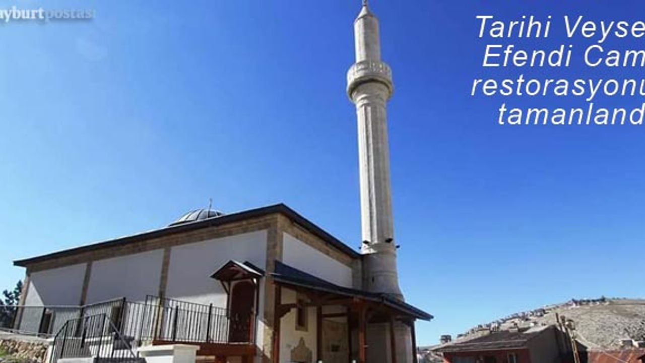 Restorasyonu tamamlanan Veysel Efendi Cami ibadete açıldı