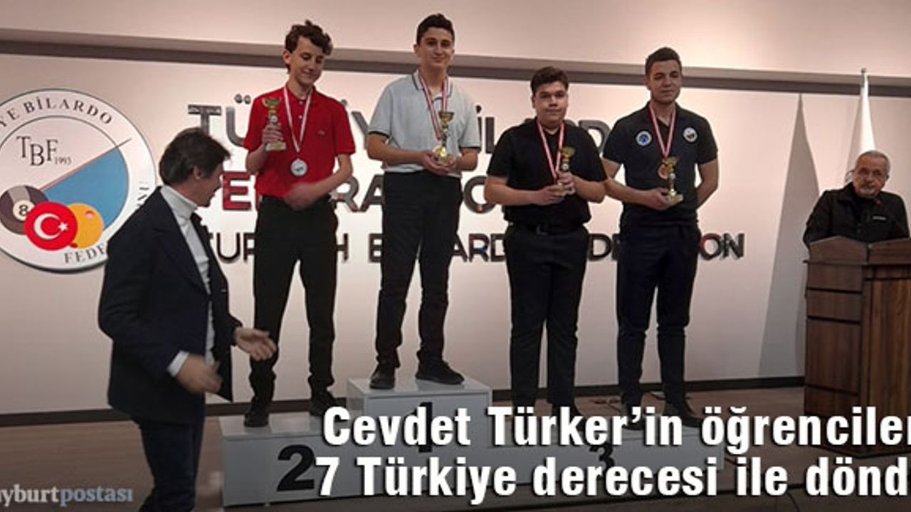 Cevdet Türker'in öğrencileri, 7 Türkiye derecesi ile döndü