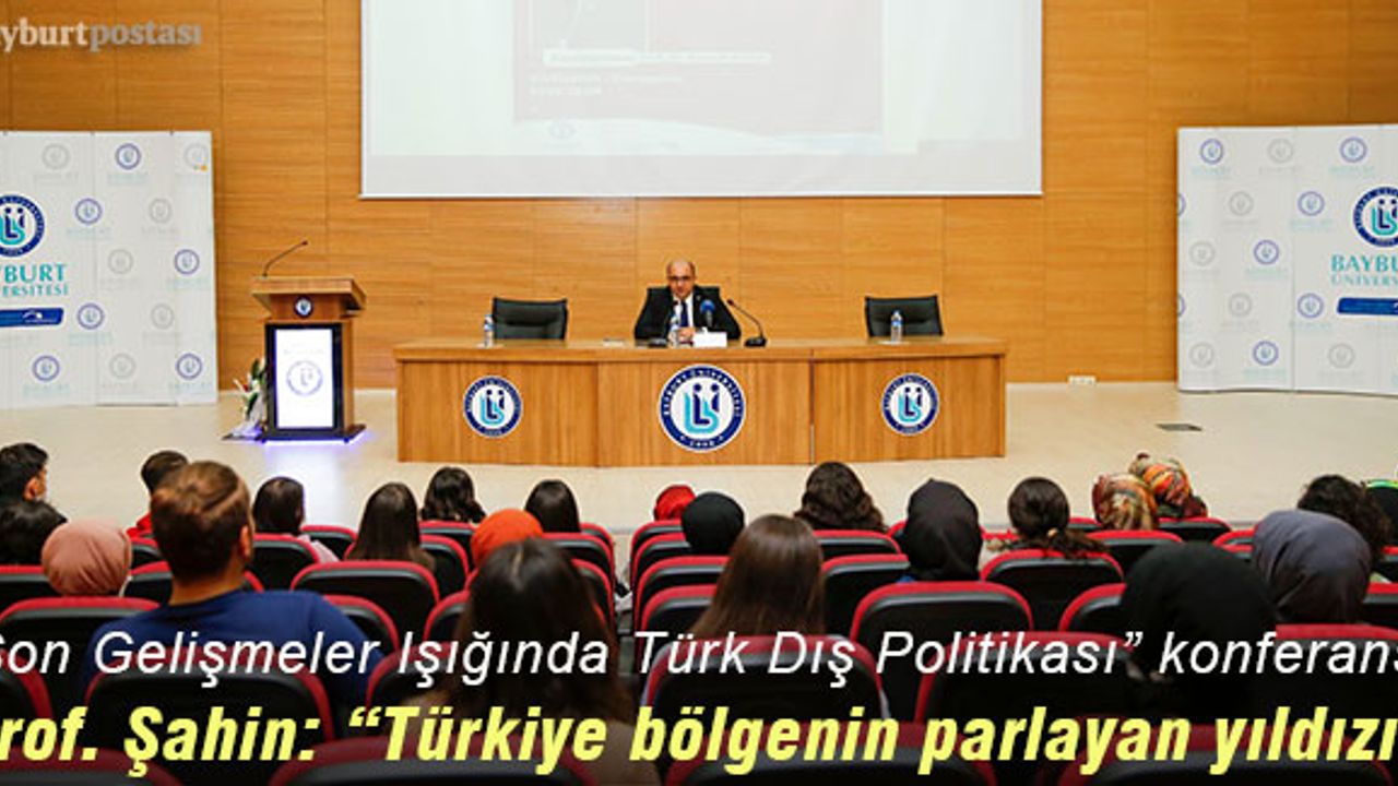 Prof. Mehmet Şahin: "Türkiye, bölgenin parlayan yıldızı"
