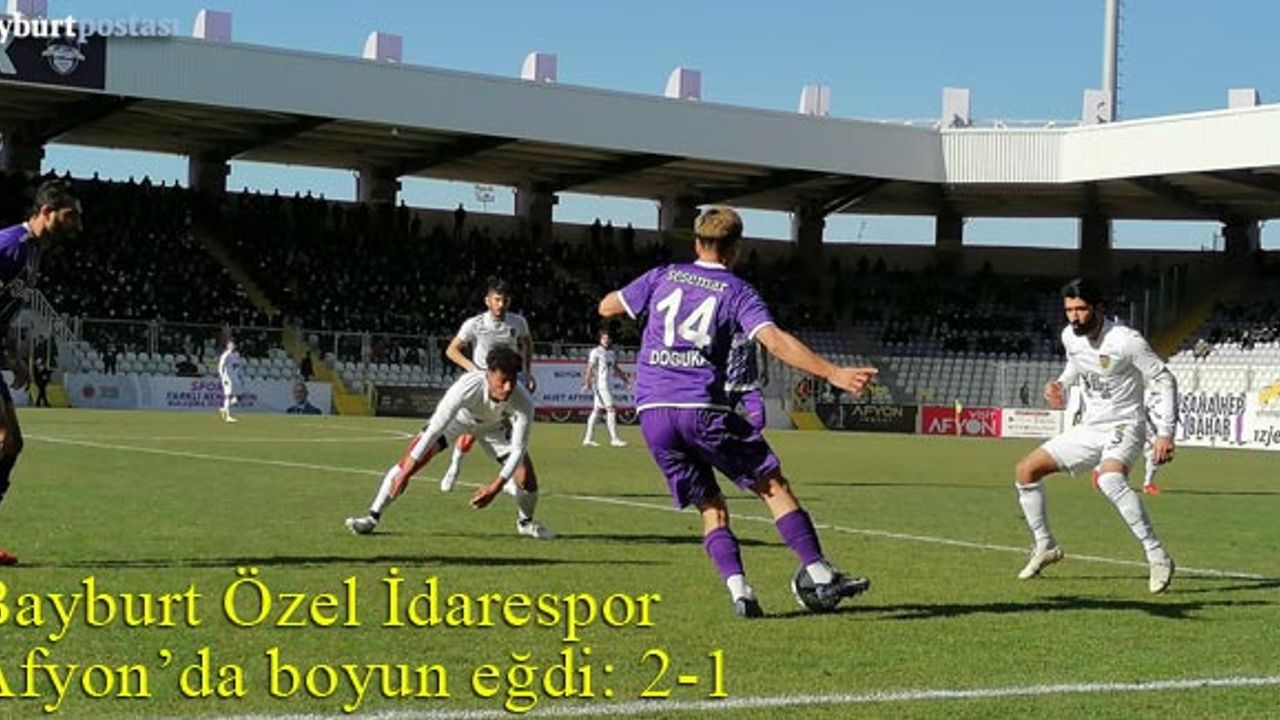 Bayburt Özel İdarespor, Afyon'dan puan çıkaramadı!