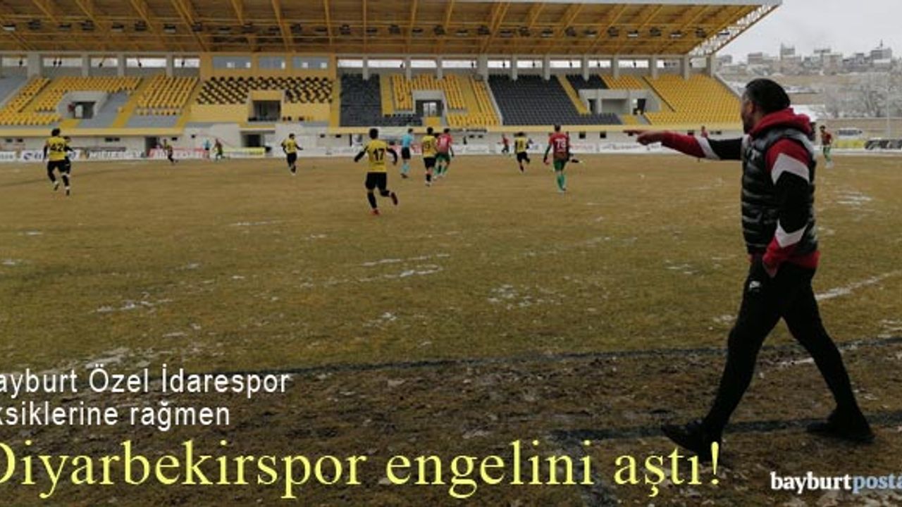 Bayburt Özel İdarespor, Diyabekirspor'u 2-1'le geçti!