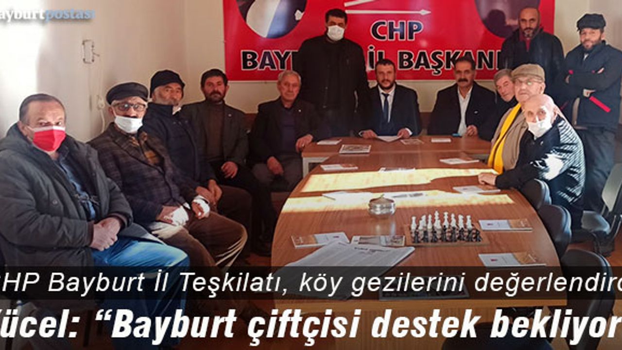 CHP Bayburt İl Teşkilatından çiftçi sorunlarına yönelik açıklama 
