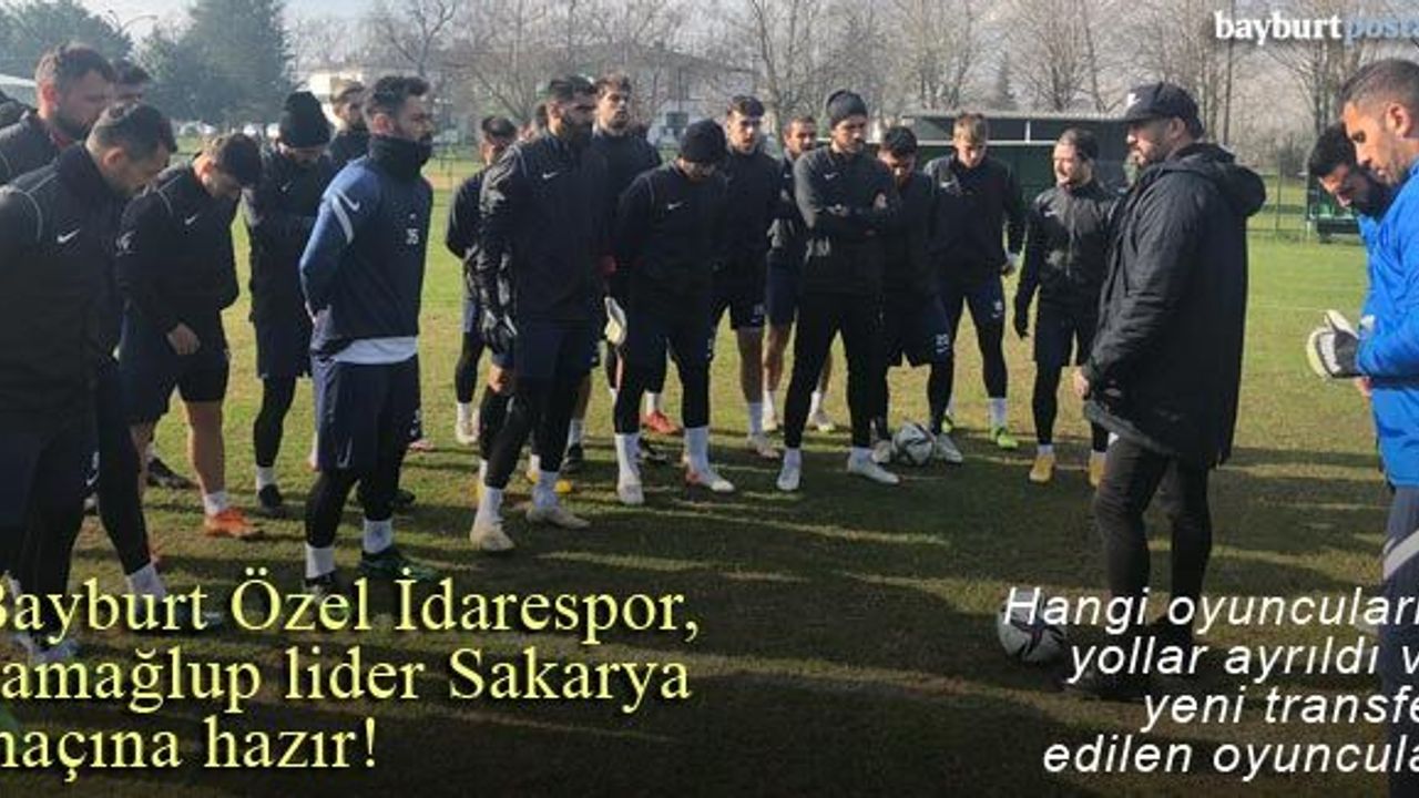 Bayburt Özel İdarespor, ligin ikinci yarısına Sakaryaspor maçı ile başlıyor