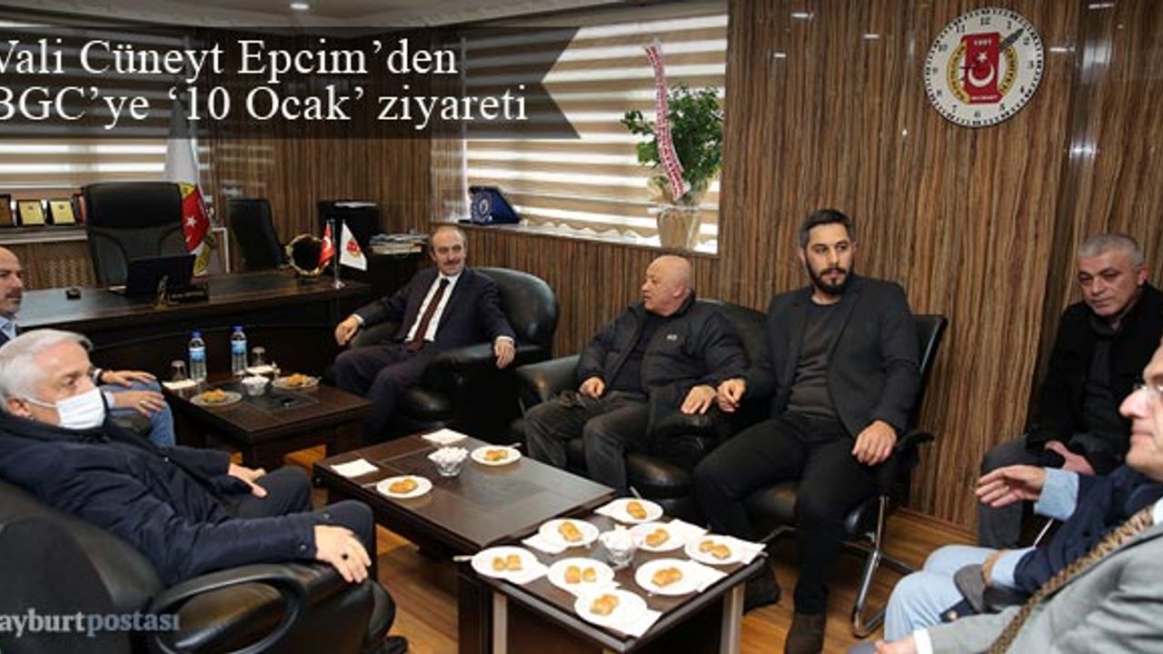 Vali Cüneyt Epcim'den Bayburt Gazeteciler Cemiyeti'ne '10 Ocak' Ziyareti