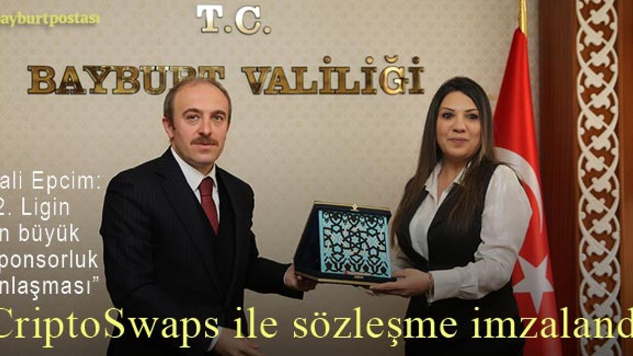 Bayburt Özel İdarespor'un CriptoSwaps Sponsorluk Anlaşması