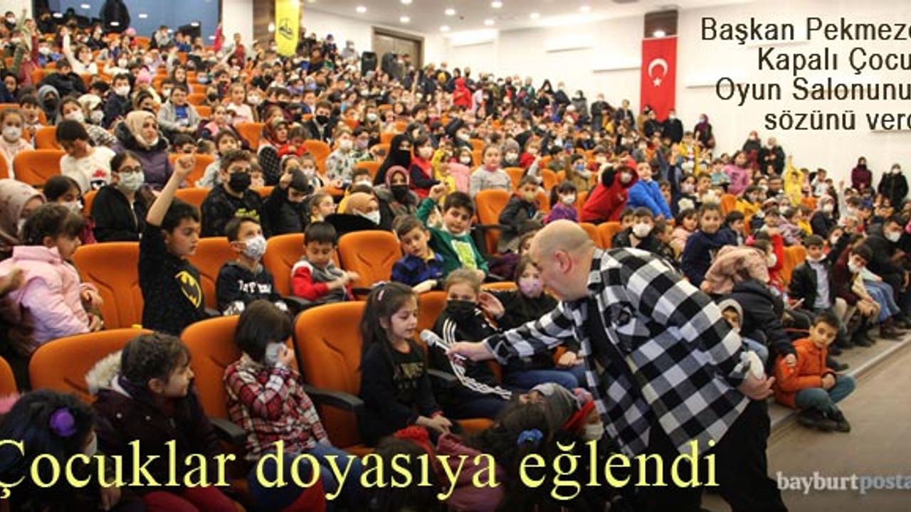 Bayburt'ta Çocuk Eğlence Programına Yoğun İlgi