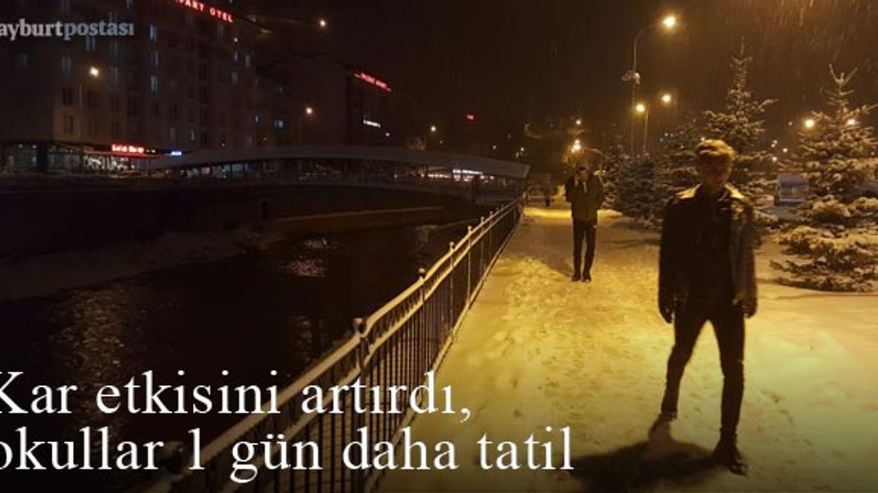 Bayburt'ta eğitime verilen kar arası uzatıldı!