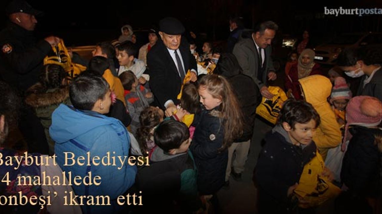 Bayburt Belediyesi 14 mahallede 'onbeşi' ikram etti