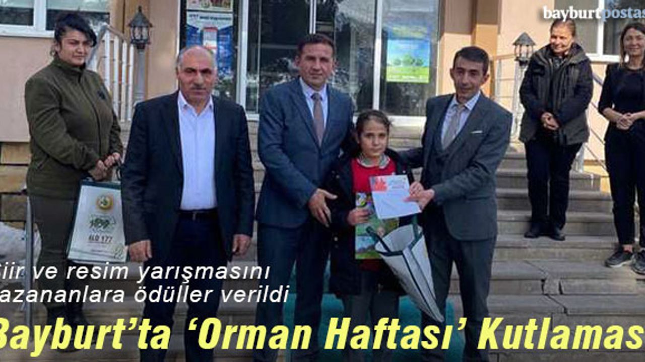 Bayburt'ta 'Orman Haftası' konulu şiir ve resim yarışması