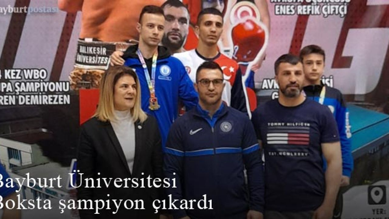 Bayburt Üniversitesi'nden Muhammet Ali Akyüz, Türkiye Şampiyonu