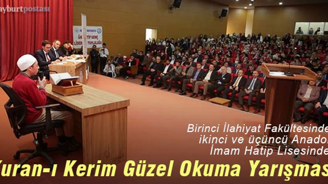Bayburt'ta Kuran-ı Kerim Güzel Okuma Yarışması