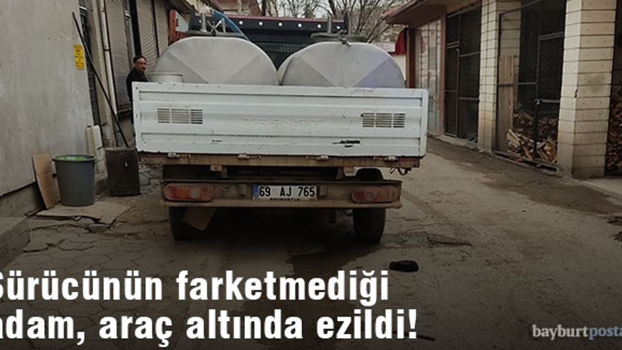 Sürücünün fark etmediği yaya ezilerek hayatını kaybetti!