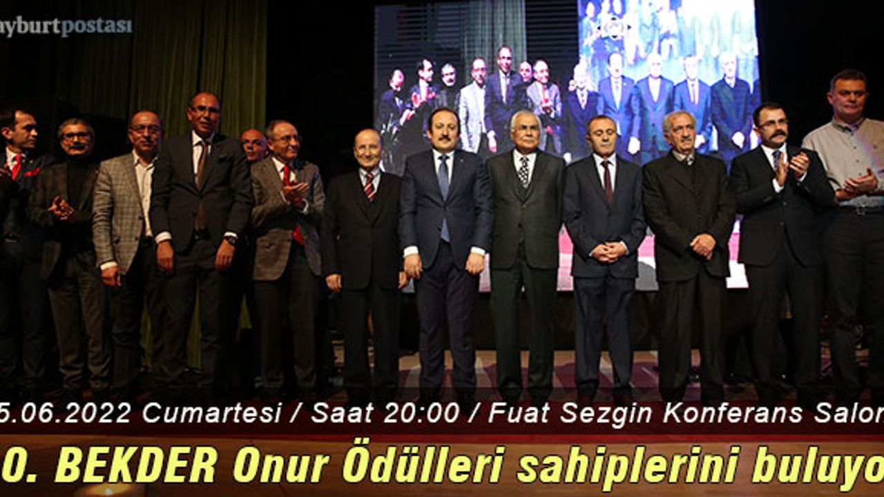 10. BEKDER Onur Ödülleri Sahiplerini Buluyor