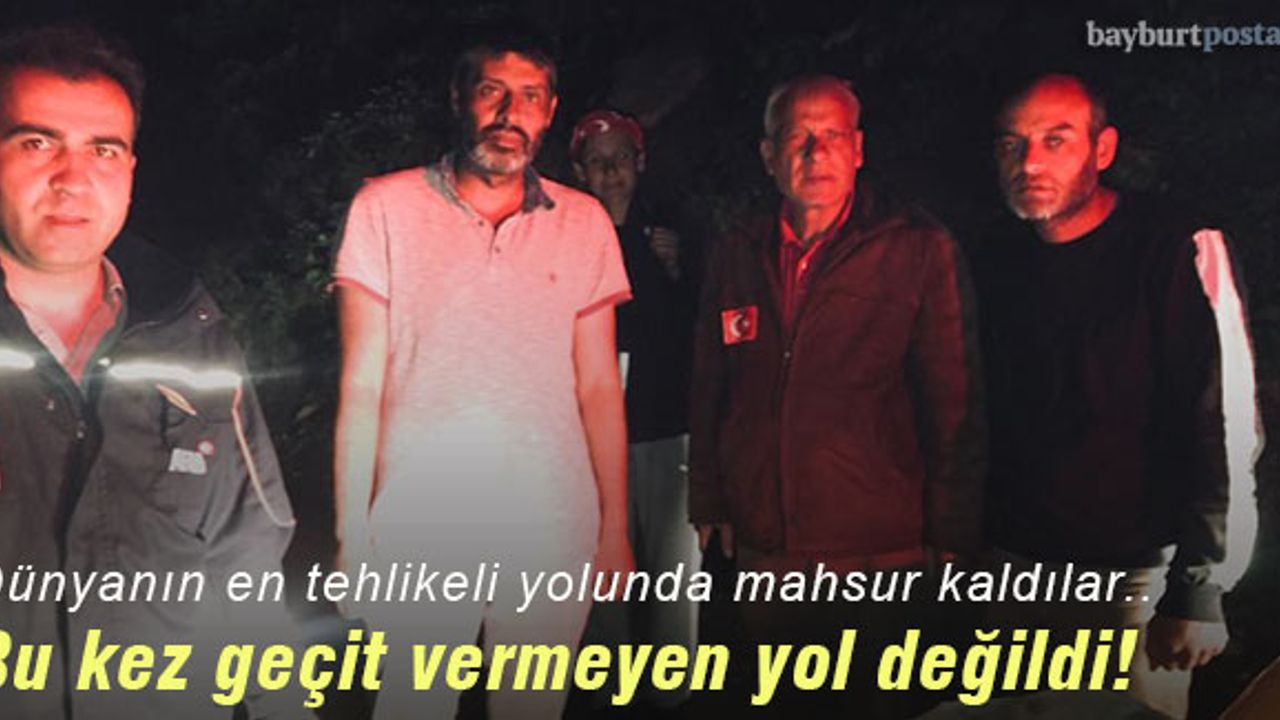 Benzini biten pazarcılar Derebaşı virajlarında mahsur kaldılar