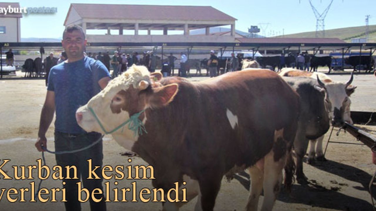 Bayburt'ta kurban kesim yerleri belirlendi
