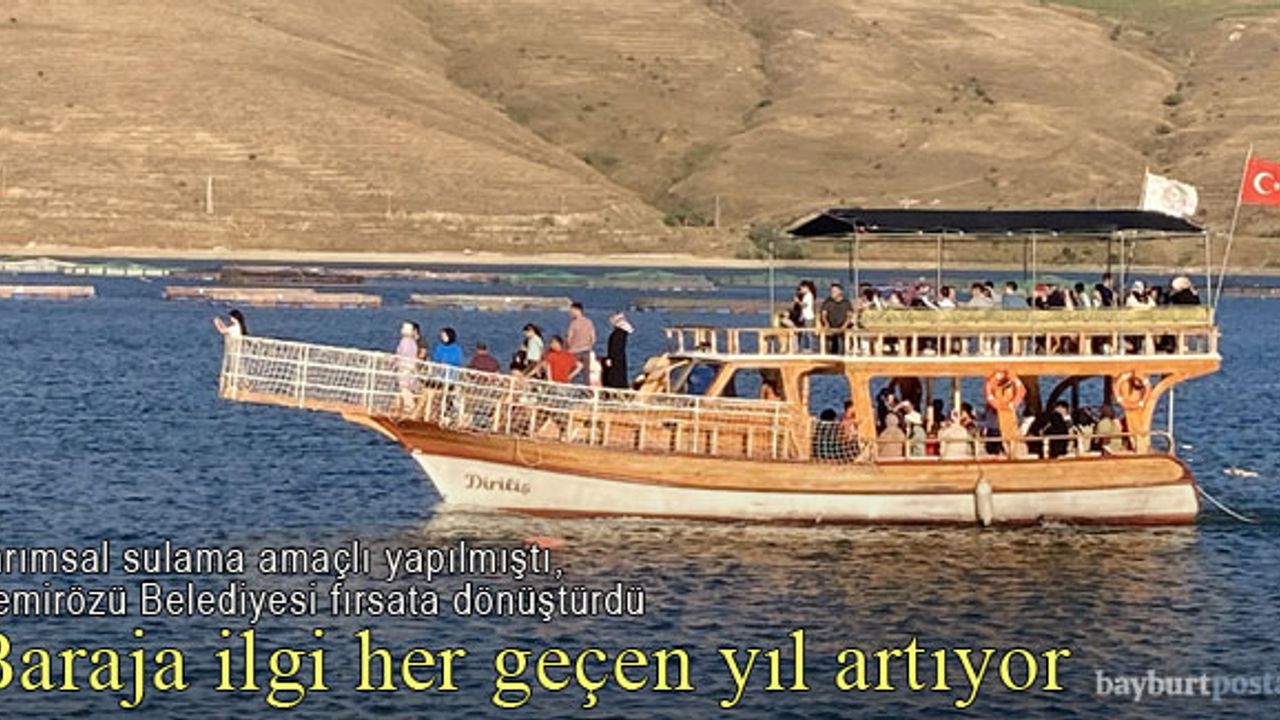 Demirözü'ndeki tekne turlarına ilgi arttı