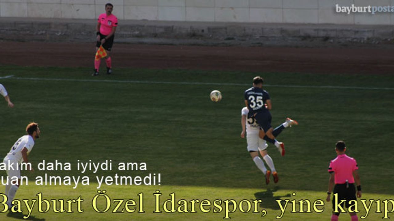 Bayburt Özel İdarespor, Menemenspor'a da kaybetti!