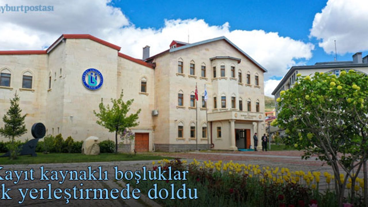 Bayburt Üniversitesi Kontenjanlarındaki Kayıt Kaynaklı Boşluklar Ek Yerleştirmede Yeniden Doldu