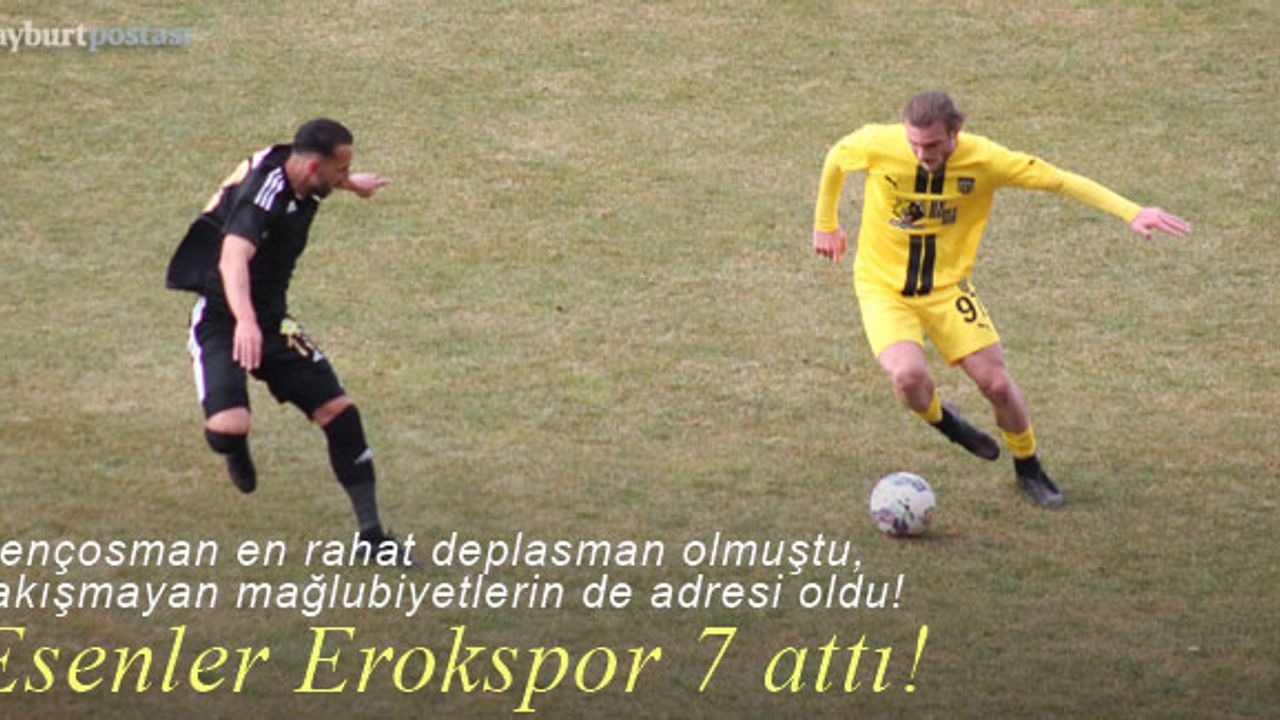 Bayburt Özel İdarespor, Esenler Erokspor'dan fark yedi!