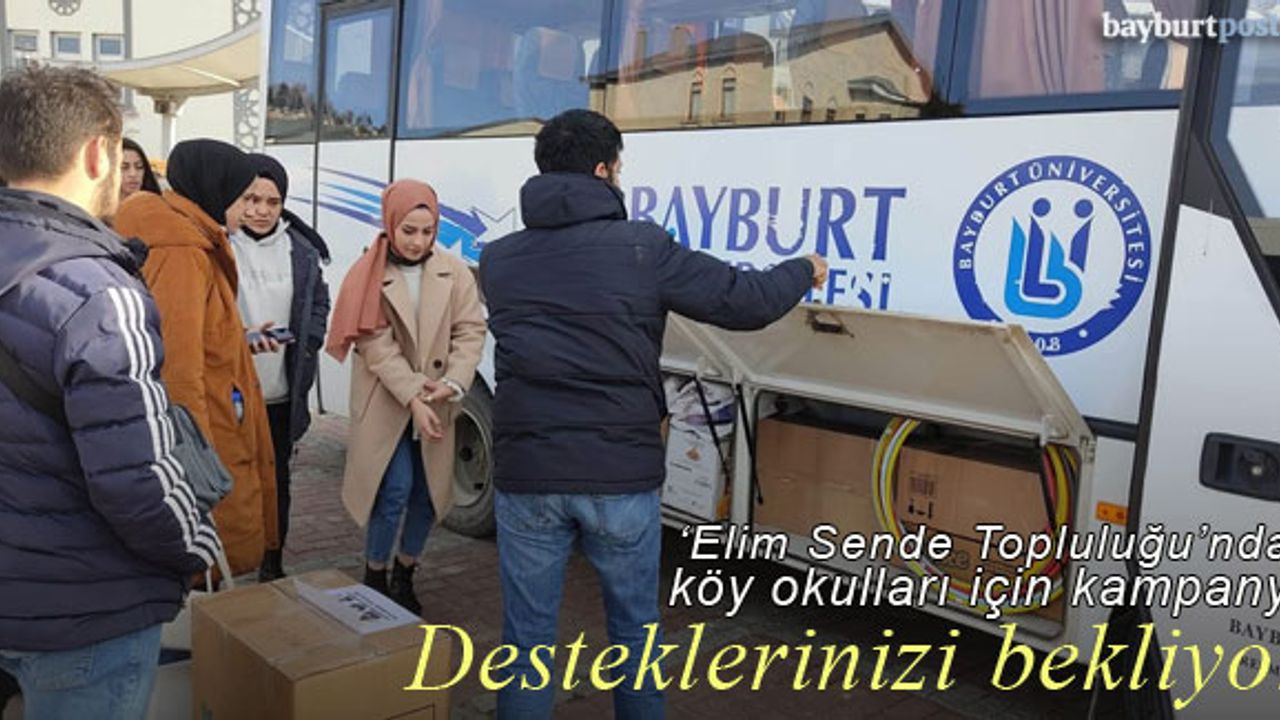 ‘Elim Sende Topluluğu’ndan kampanyaya destek çağrısı
