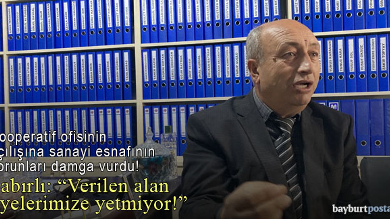 Kooperatif ofisi açılışına sanayi esnafının sorunları damga vurdu!