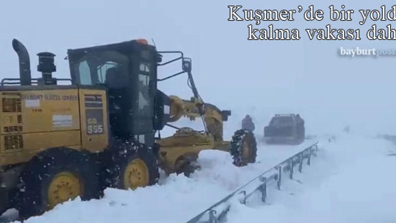 Kuşmer'de bir yolda kalma vakası daha