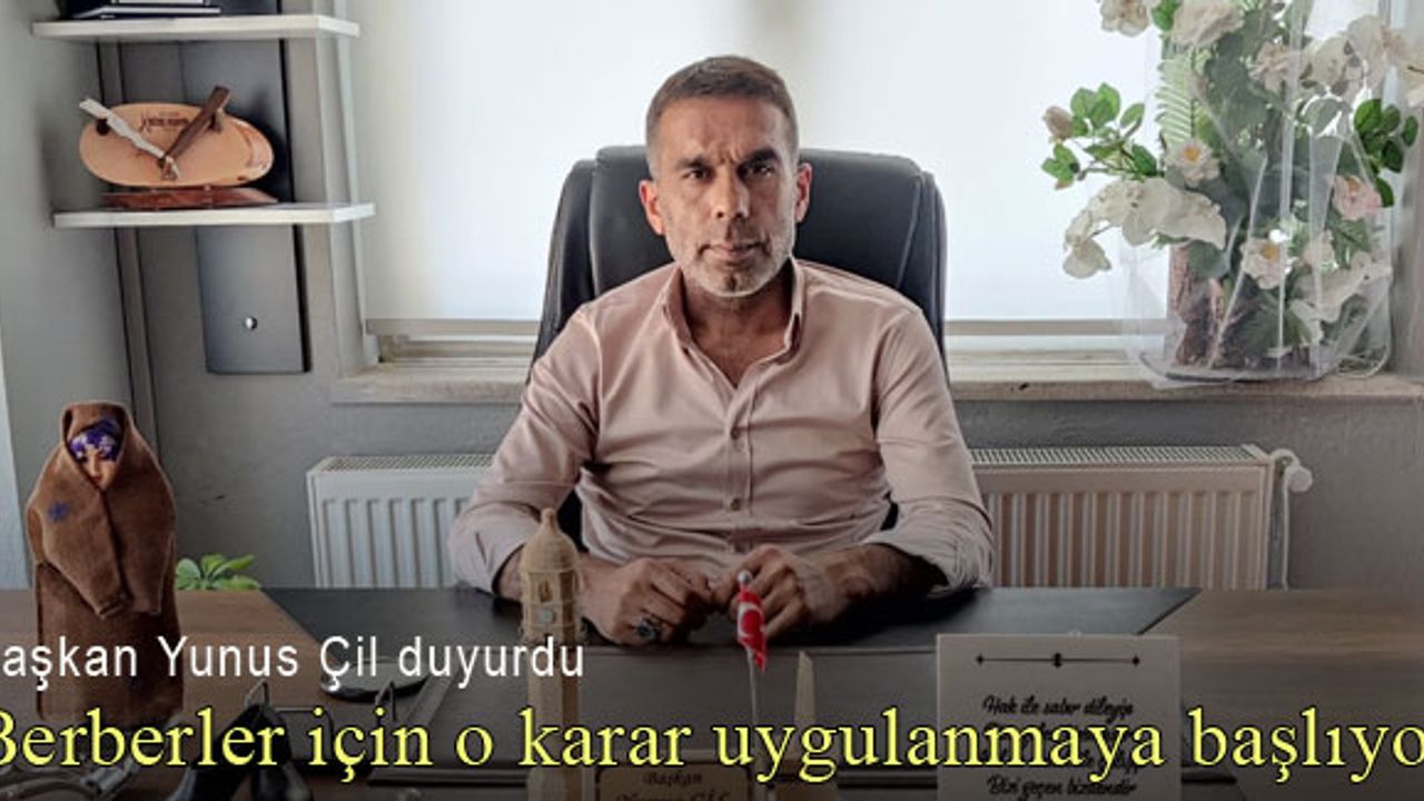 Bayburt'ta berberler haftanın 1 günü tatil yapacak