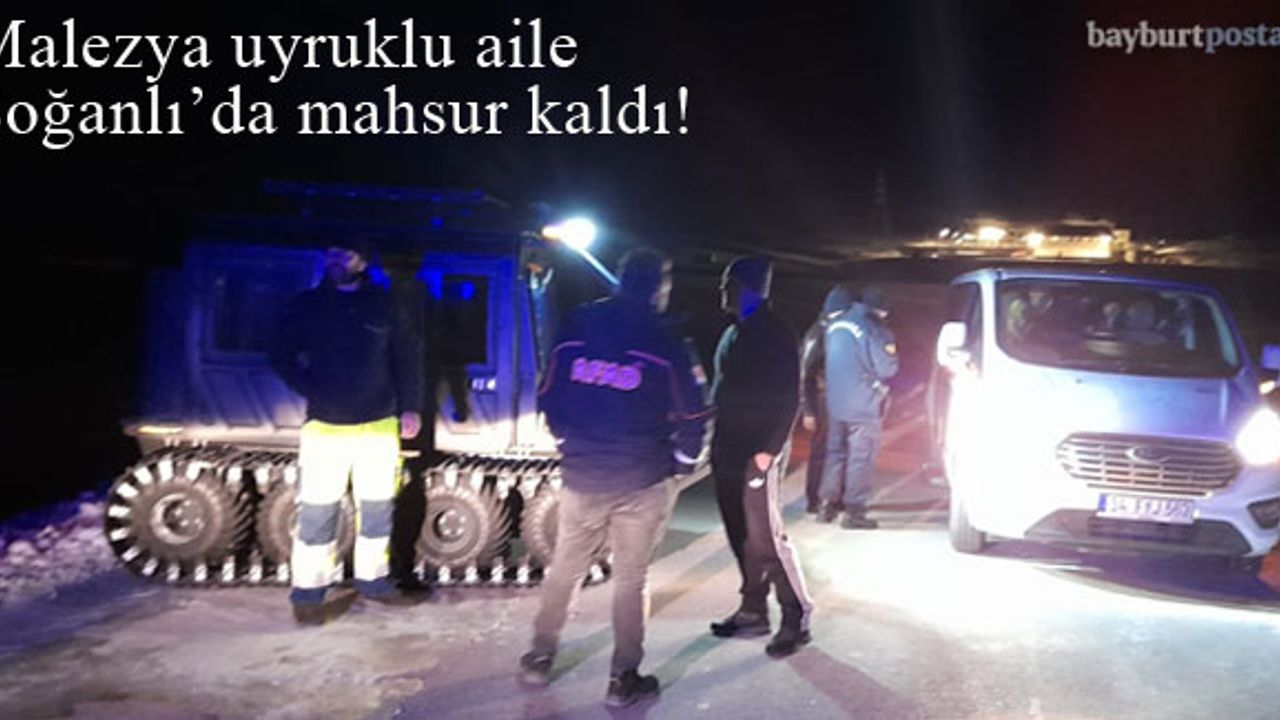 Malezya uyruklu aile Soğanlı'da mahsur kaldı!