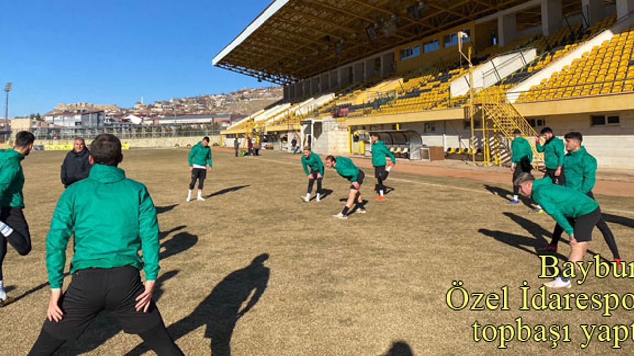 Bayburt Özel İdarespor, topbaşı yaptı