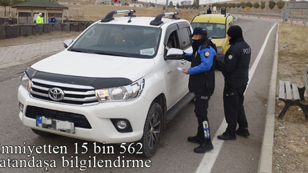 Bayburt'ta Emniyetten 15 bin 562 kişiye bilgilendirme
