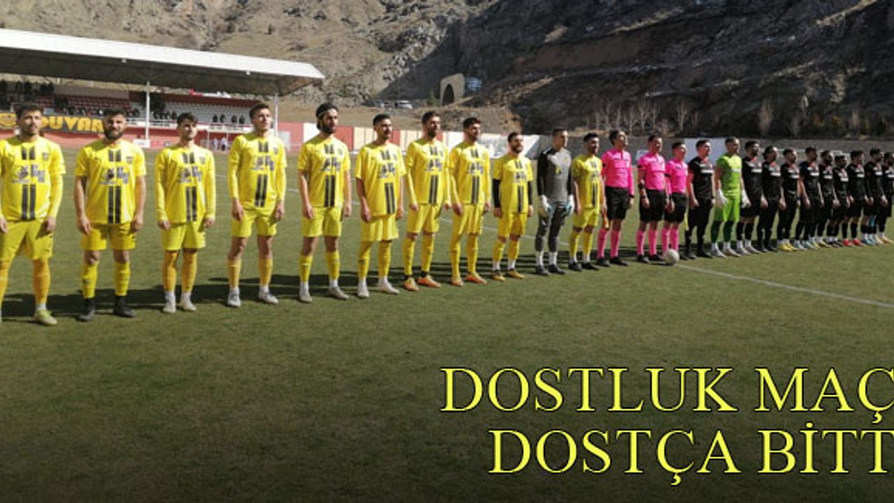 Bayburt Özel İdarespor dostluk maçında Gümüşhanespor'la karşılaştı