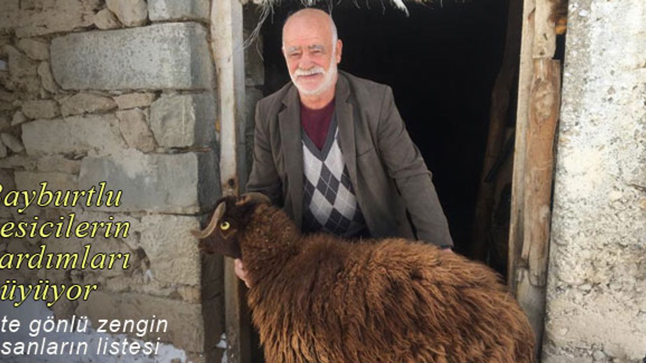 Bayburtlu besicilerin hayvan bağışları artarak devam ediyor