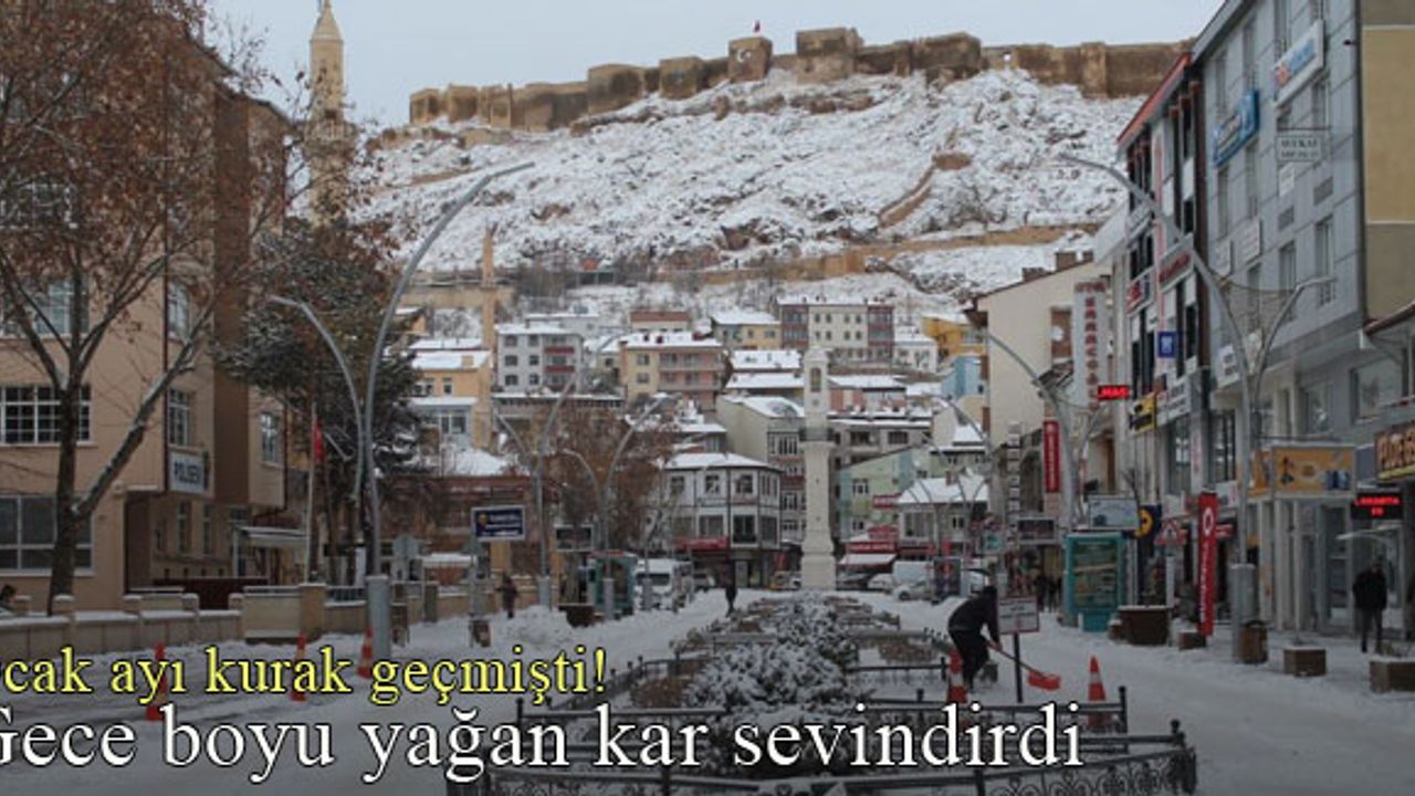 Kurak geçen ocak ayının ardından gelen kar sevindirdi